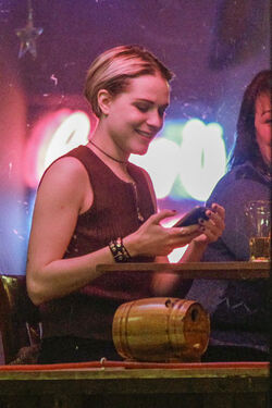 EXCLUSIVE Evan Rachel Wood Films a Country Scene in a Montreal Bar