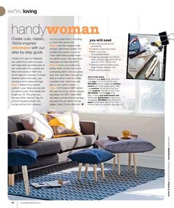 DIY 1950 s inspired ottomans