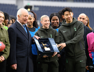HM King Charles III Visits Tottenham Hotspur