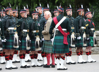 King Charles Is Greeted At The Gates Of Balmoral At The Start Of His Holiday