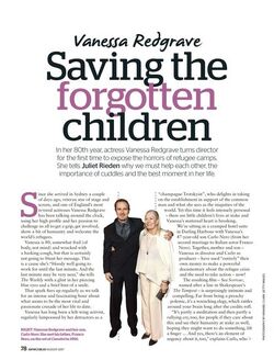 Vanessa Redgrave Saving the forgotten children
