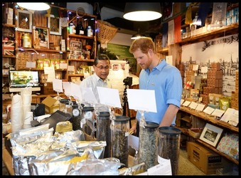 Prince Harry visits Borough Market