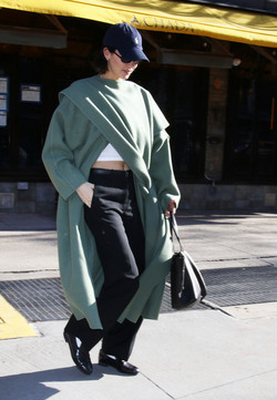 Kendall Jenner leaving Bar Pitti Restraurant NYC
