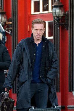 EXCLUSIVE Damien Lewis on the Set of Billions in Upstate New York