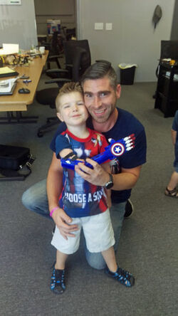 FATHER AND SON MAKE 3D HANDS