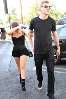 Ariel Winter Flashing Some Skin With Levi Meaden