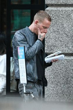 Laurence Fox seen out and about in Mayfair