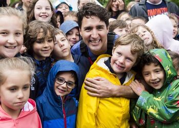 Prime Minister Justin Trudeau kayaks on the Niagara River