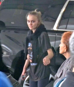 Lily Rose Depp Looking Exhausted With No Makeup At LAX