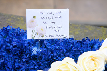 The funeral of late Manchester United and Scotland footballer Denis Law