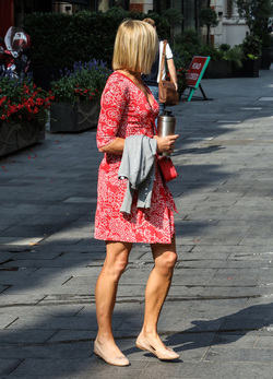 Jenni Falconer Seen Departing Global Radio