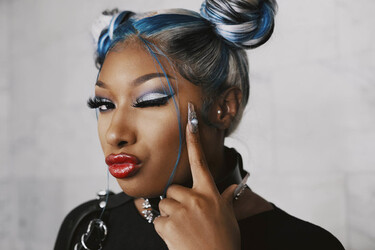 Megan Thee Stallion has signed up as a Revlon brand ambassador in this first look at their collaboration together.