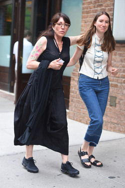 Katey Sagal and daughter Sarah Grace White have a moment together as they part ways Katey Sagal and daughter Sarah Grace White have a moment together as they part ways