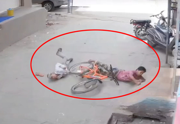 VIDEO Horrifying moment two students get electrocuted and one dies on way to school