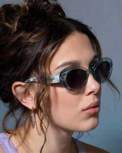MILLIE BOBBY BROWN in advertising photoshoot for the new FBM Sunglasses collection