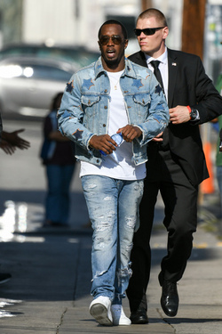 Sean Combs also known as P Diddy at Jimmy Kimmel Live