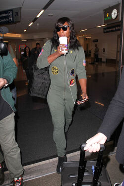 Serena Williams At LAX