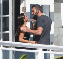 Ben Affleck Enjoys A Smoke Before Locking Lips With Ana De Armas