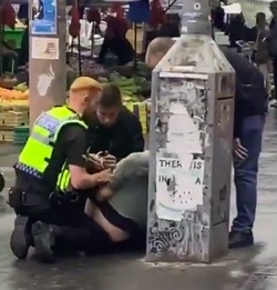 VIDEO Moment undercover cops wrestle suspect to ground with the help of London citizens