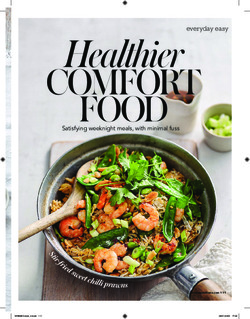 Healthier comfort food