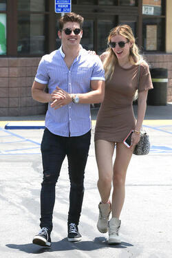 Bella Thorne and Gregg Sulkin can t keep their hands off of each other leaving Rite Aid. Bella Thorne and Gregg Sulkin can t keep their hands off of each other leaving Rite Aid.