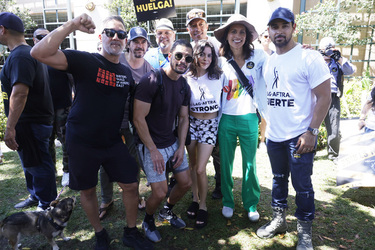 SAG AFTRA and WGA Strike At Warner Brothers Studios