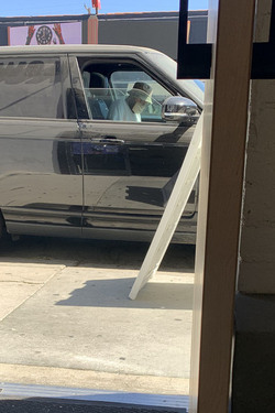 Seth Rogen After Picking up at Sweet Flower Cannabis Dispensary
