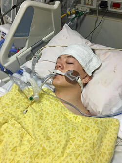 LUCKY TO BE ALIVE TEEN LEFT PARALYSED FROM A 135KPH MOTORCYLE ACCIDENT DEFIES THE ODDS TO WALK AND NOW PLANS DARING ACTIVITIES