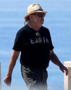 Neil Young Changes Shorts For Jeans In The Car Neil Young Changes Shorts For Jeans In The Car