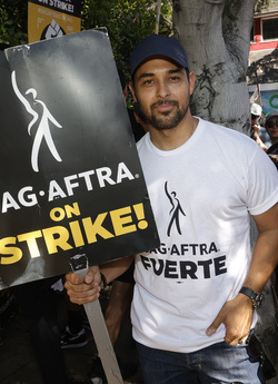 SAG AFTRA and WGA Strike At Warner Brothers Studios