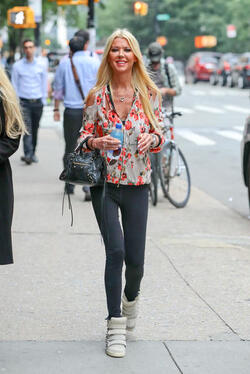 Tara Reid is pictured out in New York.