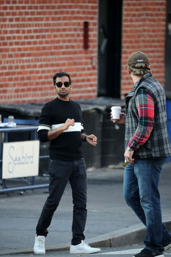 Aziz Ansari Spotted Filming In NYC