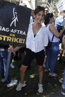 SAG AFTRA and WGA Strike At Warner Brothers Studios