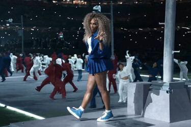 Serena Williams during Kendrick Lamar s Super Bowl 2025 halftime show