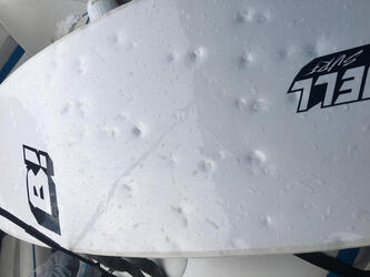Crazy Hail Smashes Boat Crazy Hail Smashes Boat