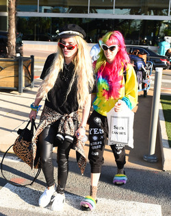 Scott Disick Bella Thorne are seen arriving at Nice airport