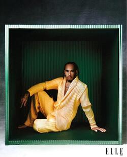 F1 Champion Lewis Hamilton Takes Rimowa Luggage to ELLE Brasil September 2024