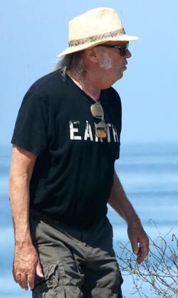 Neil Young Changes Shorts For Jeans In The Car Neil Young Changes Shorts For Jeans In The Car
