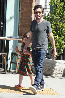 Simon Helberg Takes Daughter Adeline Helberg for Ice Cream