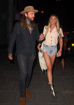 Chloe Sims seen out in Mayfair for the first time since lockdown. She is seen Leaving Amazonica Mayfair Slightly worse for wear but in High Spirits as she enjoys a night with BFF Pete Wicks