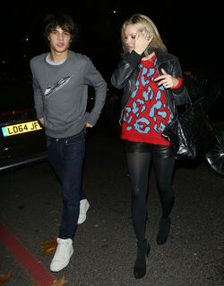 Kate Moss and Louis Baines dine at China Tang restaurant in London after Coach fashion party