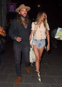 Chloe Sims seen out in Mayfair for the first time since lockdown. She is seen Leaving Amazonica Mayfair Slightly worse for wear but in High Spirits as she enjoys a night with BFF Pete Wicks