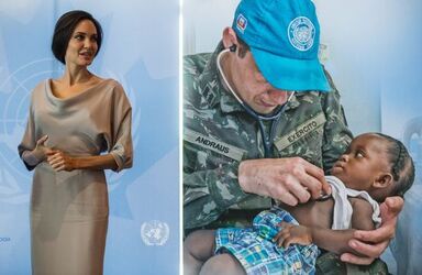 UN Special Envoy Angelina Jolie passionately speaks out about preventing sexual violence at peacekeeping summit in Vancouver