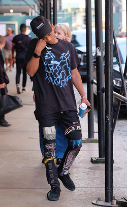Jaden Smith out with a girl in Soho