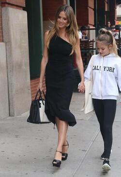 Heidi Klum and Leni Klum out in Manhattan