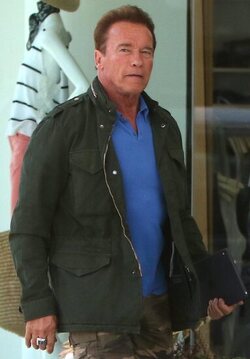 Arnold Schwarzenegger was spotted while out and about in Brentwood.