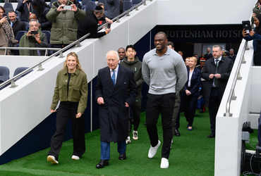 HM King Charles III Visits Tottenham Hotspur