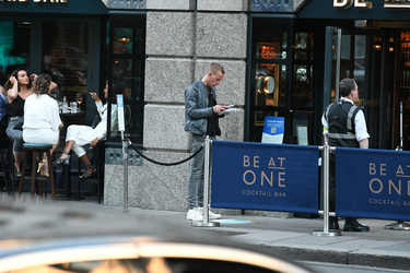 Laurence Fox seen out and about in Mayfair