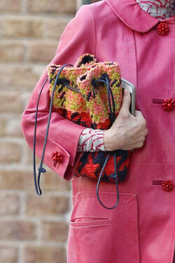 Linda Rodin out for a walk