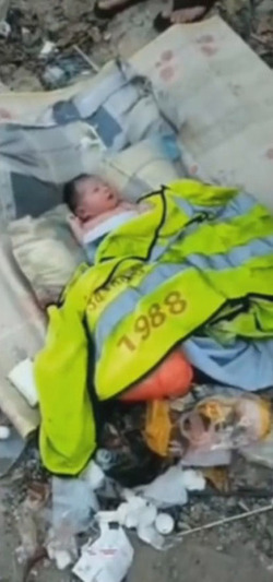 Cruel Dad Dumps Newborn Baby Girl Alongside Rubbish